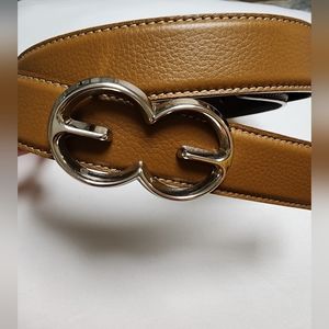 Women's Escada Brown Leather Belt
